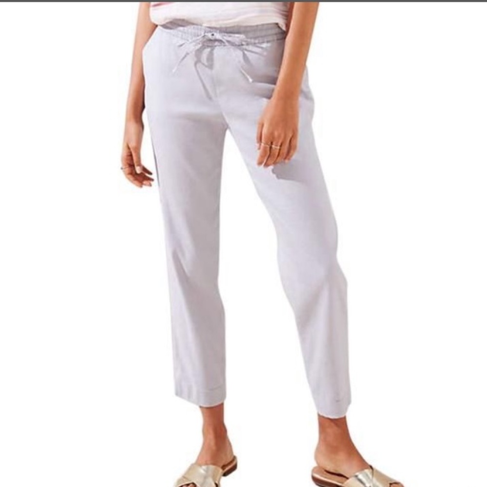 Loft slim drawstring pants